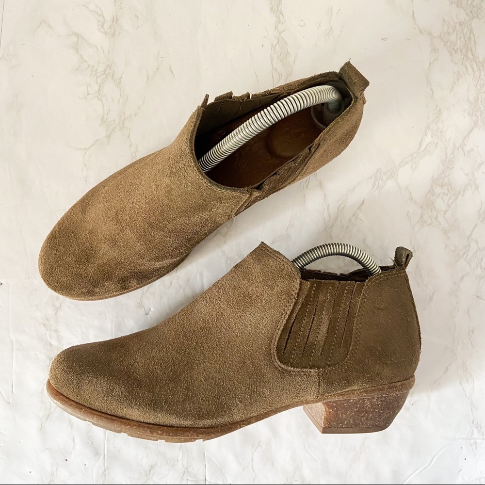 Clarks Suede Ankle Booties